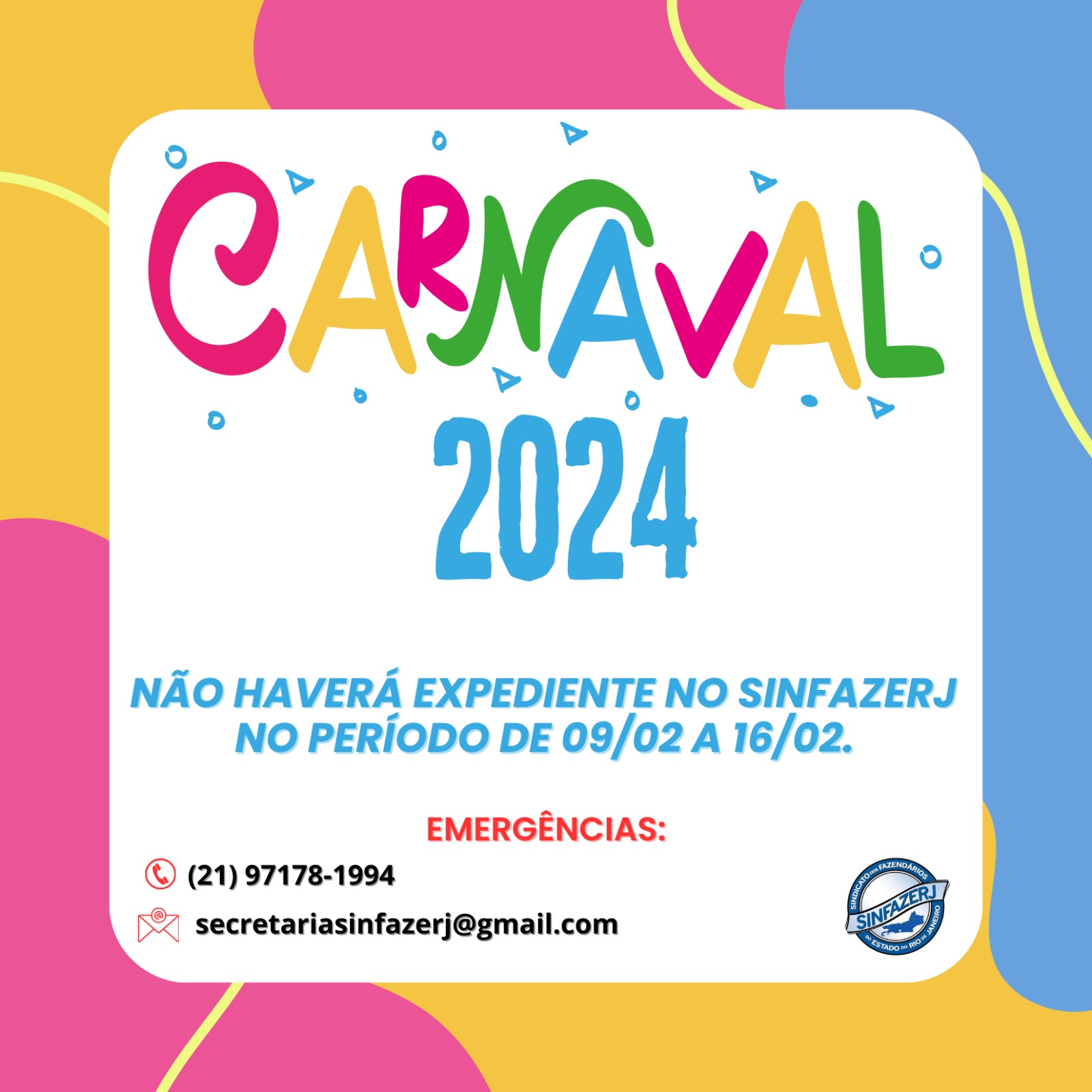 Expediente Sinfazerj Feriado De Carnaval 1299